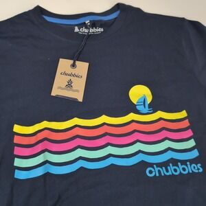 Chubbies Neon Soto Sailboat Graphic T Shirt Size‎ Medium NWT